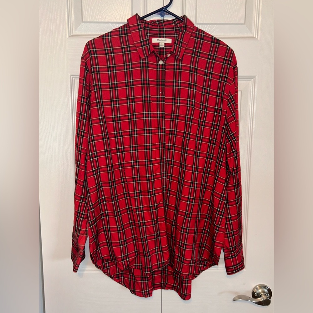 Madewell Women’s Plaid Button‎ Shirt Medium